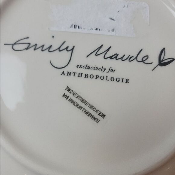 ANTHROPOLOGIE X EMILY MAUDE Plate - Picture 4 of 4
